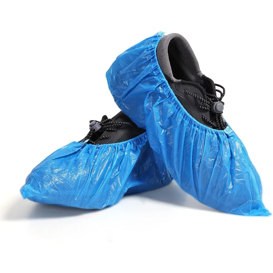 

Yzurbu 100 шт. утолщенные одноразовые бахилы водонепроницаемые и пылезащитные бахилы для промышленной чистки медицинской защиты