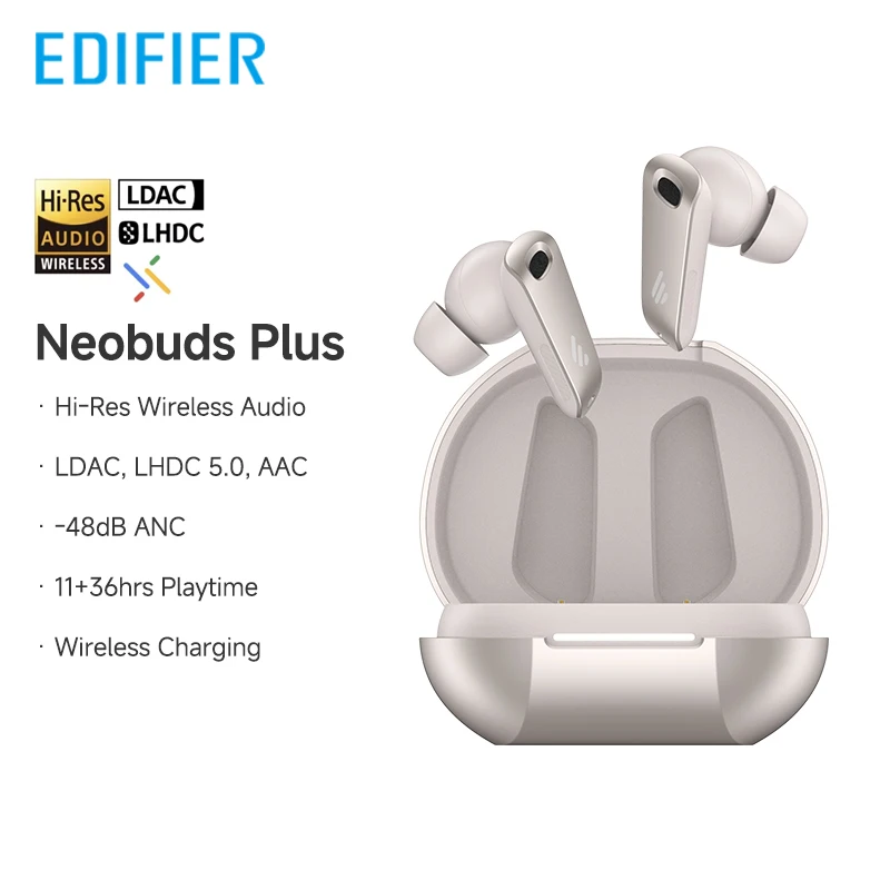 Edifier NeoBuds Plus True Wireless Earbuds Hybrid ANC -48dB