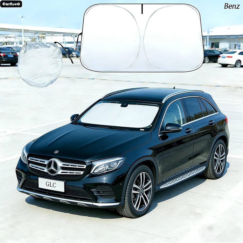 

Car Windshield Sun Shade For Mercedes Benz GLC 2016-2022 Sunshade Sun Visor Protector UV Heat Shield