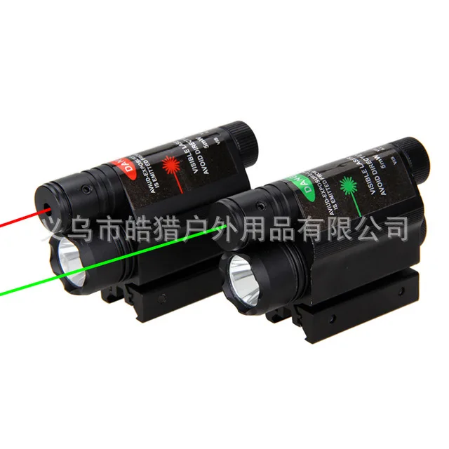 

Cross-border eBay hot-selling tactical red-green laser with rat tail flashlight and strong light flashlight integrated