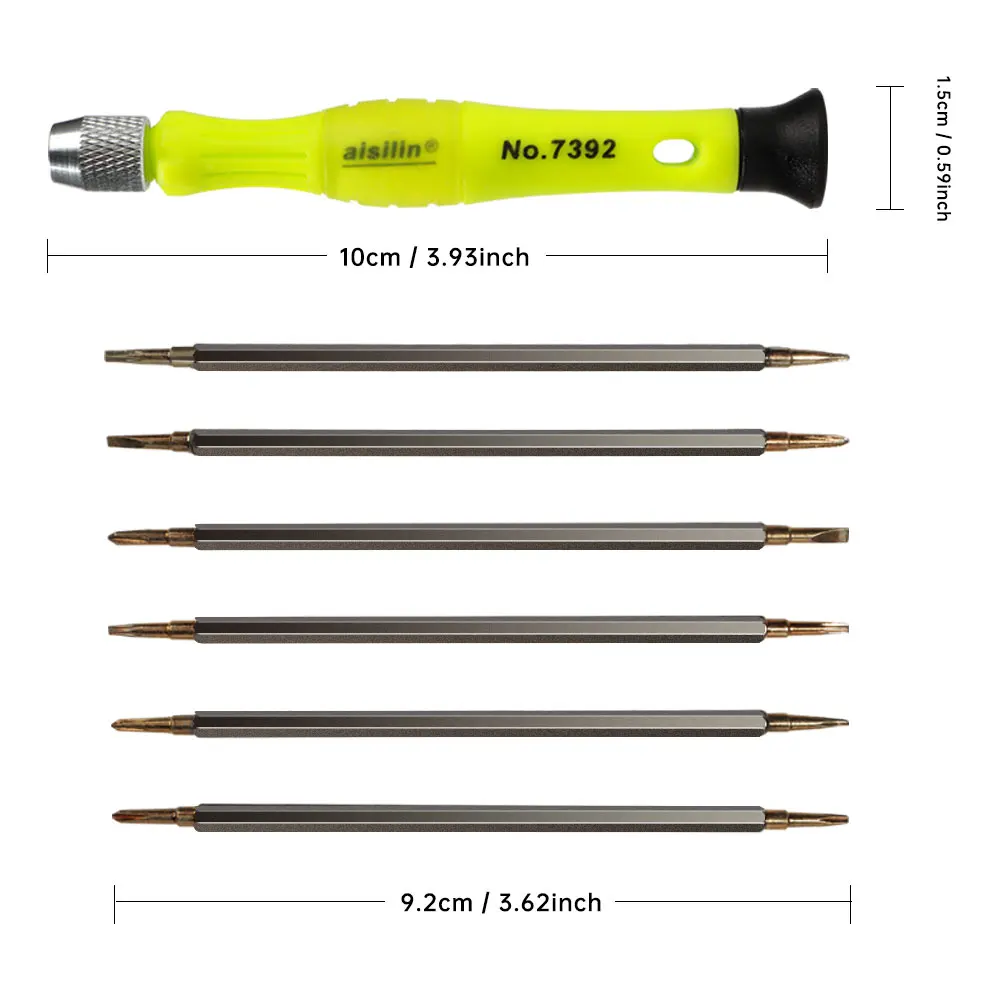 ชุดไขควงแม่นยำ6-in-1, ชุดดอกสว่านอเนกประสงค์สำหรับโทรศัพท์มือถือ, คอมพิวเตอร์, กล้อง, เครื่องมือซ่อมแท็บเล็ต