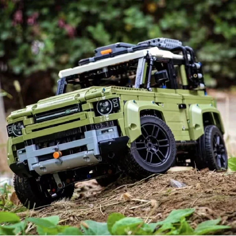 

Знаменитый автомобиль, Land Supercar Rover, защитный внедорожник, модель автомобиля 42110, строительные блоки, игрушки для взрослых, детей, рождественские подарки