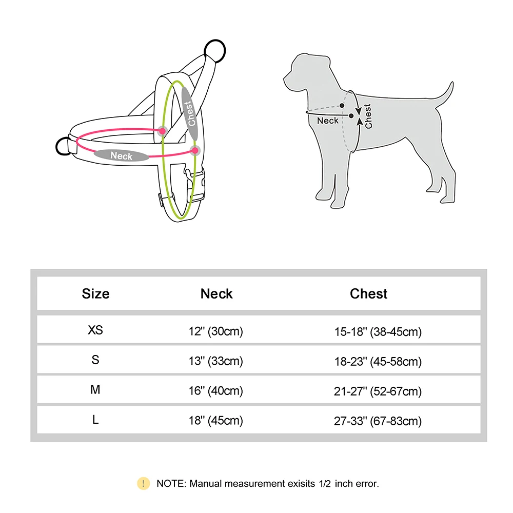 Hundegeschirr ohne Zug, weich gepolsterte Hundeweste, reflektierendes Haustier-Wintergeschirr, für mehr Sicherheit bei Nacht, einfach anzuziehen und auszuziehen, für kleine, mittelgroße und große Hunde. – Detail 1