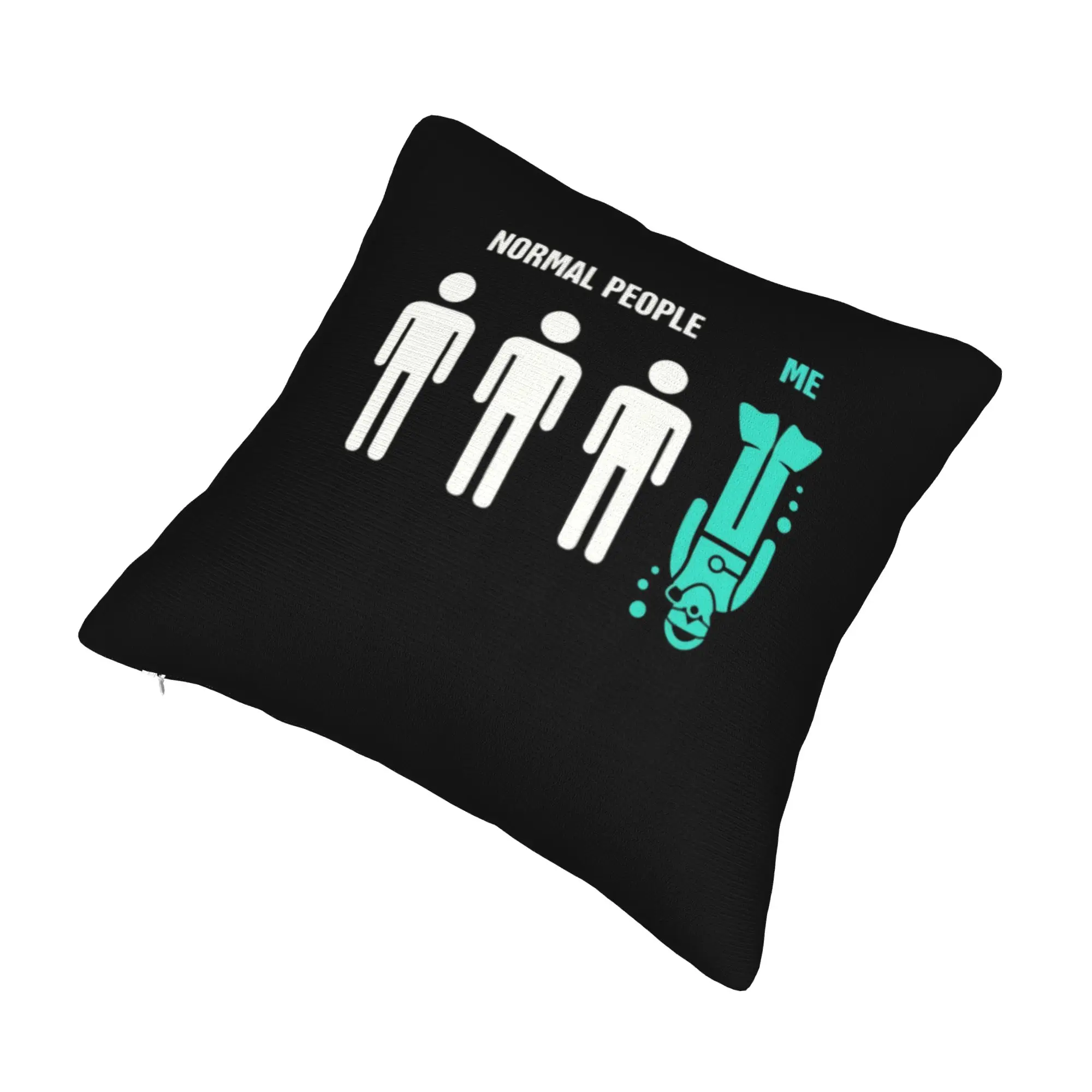 Normal People Scuba Diving Luxury Throw Pillow Covers Home Decor Dive Sofa Cushion