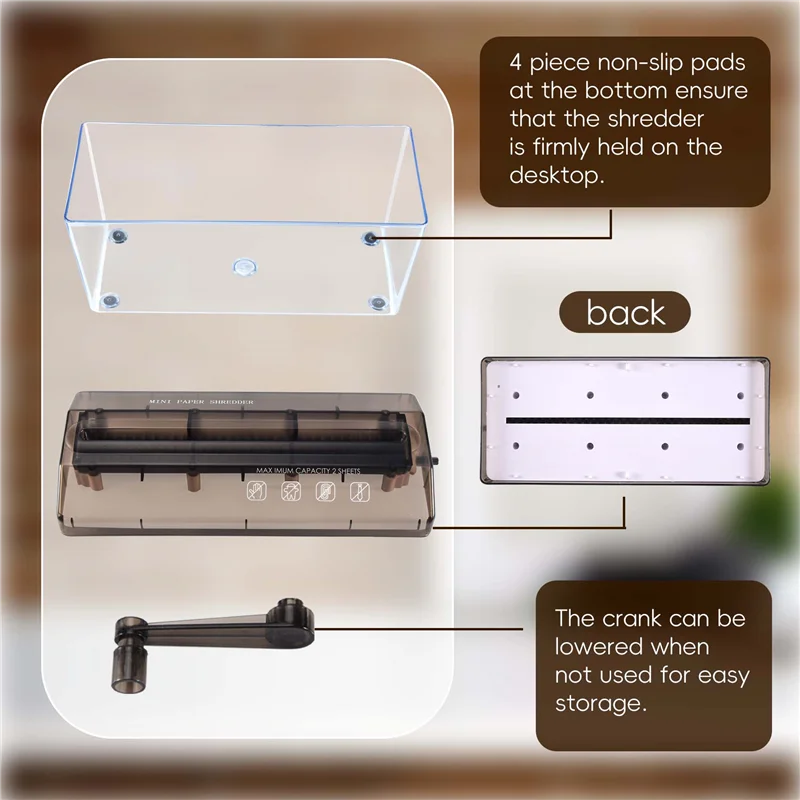 

Ручной измельчитель A34R, ручной станок для резки бумаги A4 для дома, мини-портативный ручной измельчитель для дома, школы и офиса