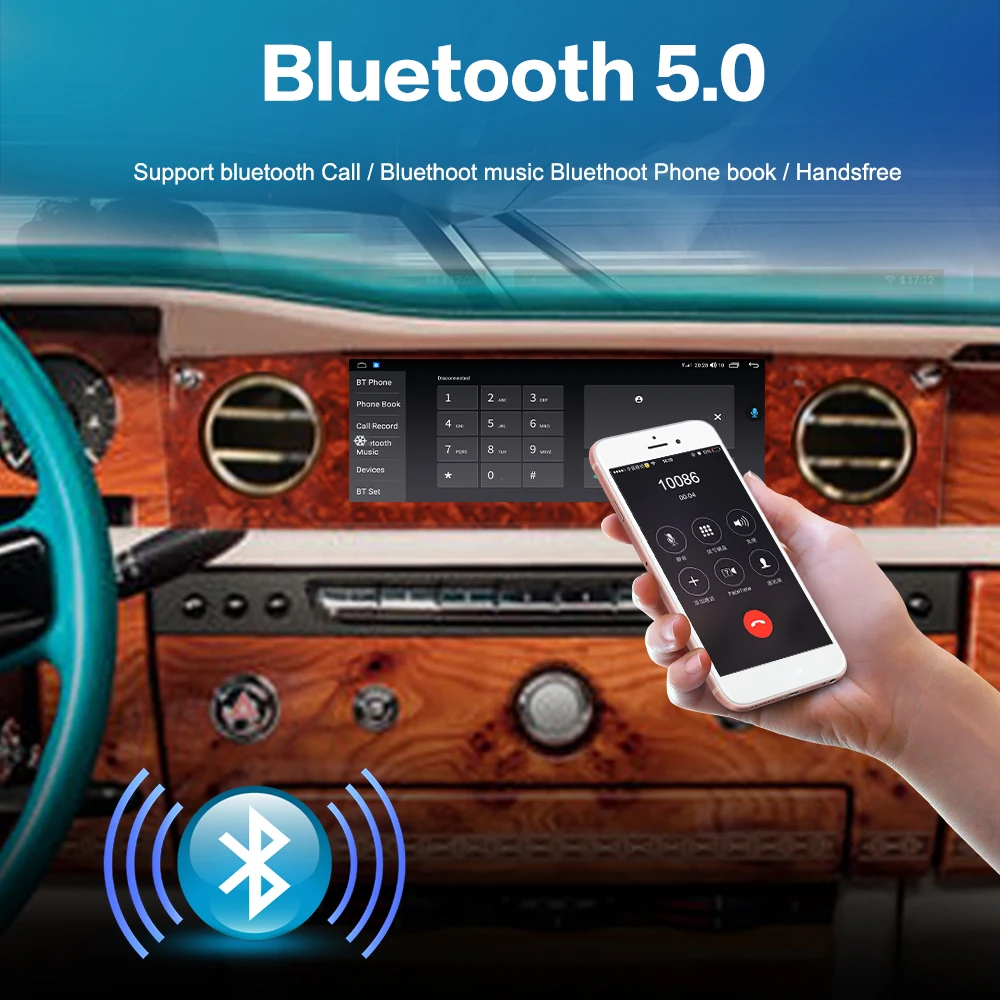 Android 13 Carplay Screen For Rolls Royce Ghost Phantom 2004-2012 Multimedia Stereo Radio Player GPS Navigation Carplay 8.8 In