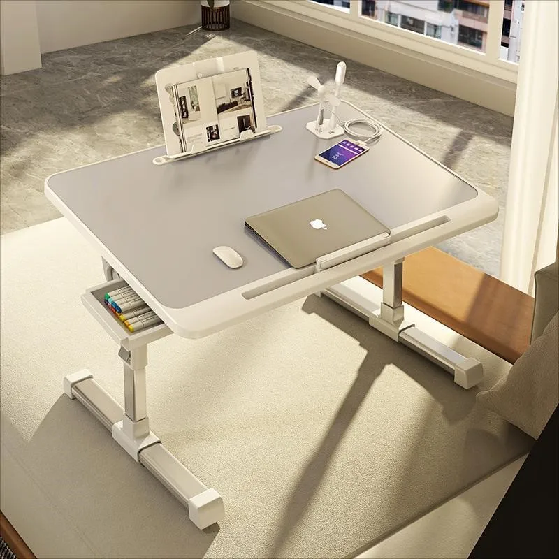 Desk On Bed Small Table On Dormitory Foldable Mobile Lifting Computer Laptop Student Lazy Person Window Schreibtische Small Desk