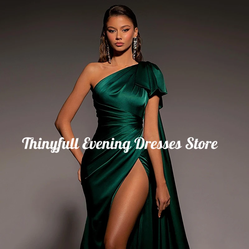 Thinyfull Sexy Mermaid Prom Dresses formale una spalla spacco laterale abito da sera donna Night Cocktail Party Prom Gown taglia personalizzata