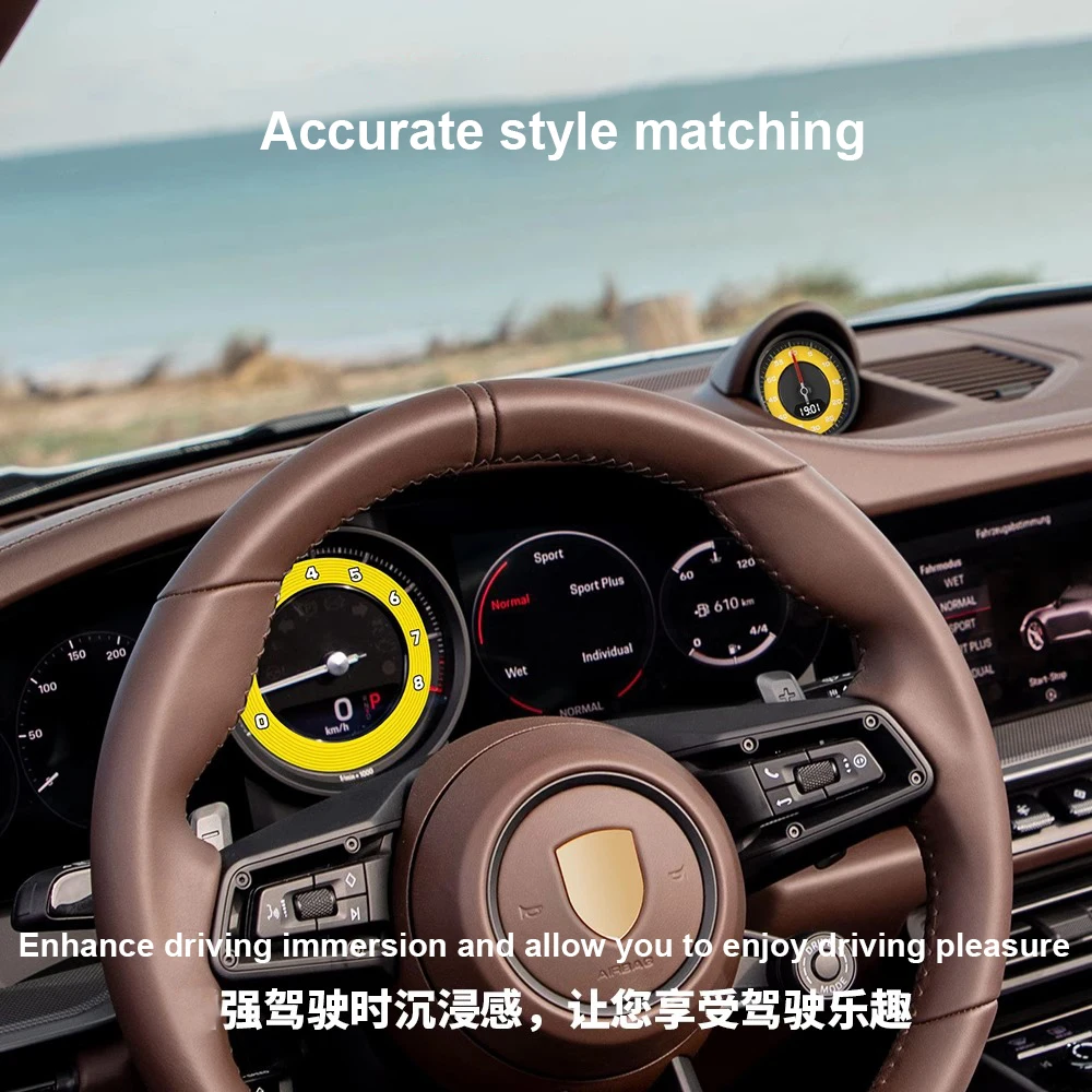 포르쉐 911 992 자동차 대시 보드 계기판 GT3 속도계 GT3RS 마일리지 속도계 오버레이 다이얼 배경 액세서리