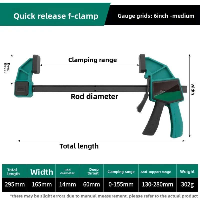 

Зажим для деревообработки Forest Woodworking Clamp F-типа: мощный, быстрый, надежный, для прямых углов, Daquan