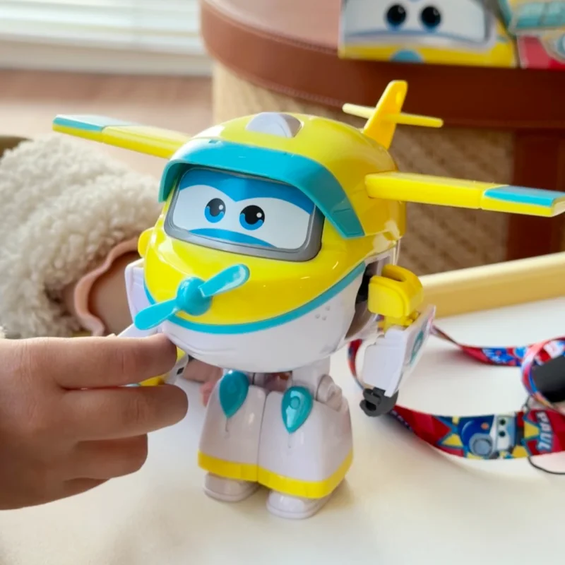 

New Super Wings Anime Figurine Hangar Selling Big Transformation Robot Desktop Model Toy Perfect Boy Birthday Gift In Stock