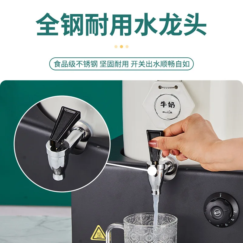 Ceramic, milk tripod electric heating commercial, soy milk insulation bucket hotel