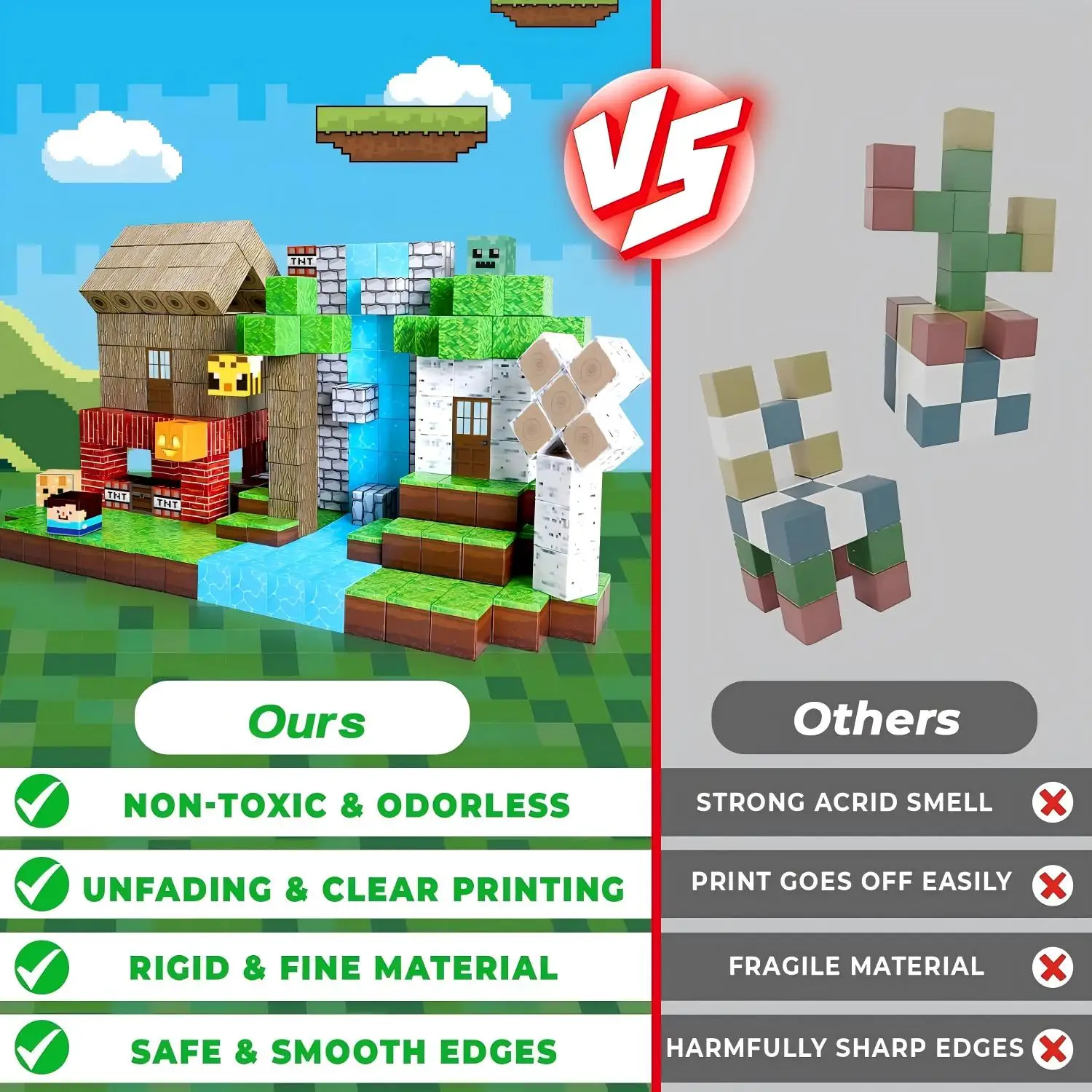 Magnetic Blocks Award Winning Educational Set, Children Toys Montessori Constructor Building Blocks Children Toys Gifts