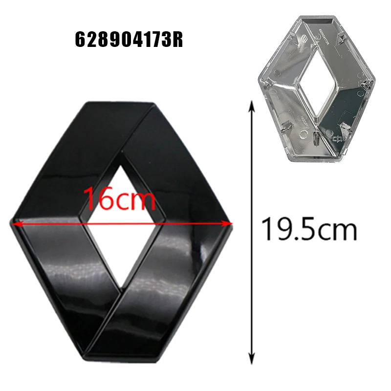 3D ABS Auto Griglia Anteriore Tronco Logo Adesivo Accessori Decorativi Esterni Per Renault Koleos Duster Megane 2 3 4 Logan Clio RS