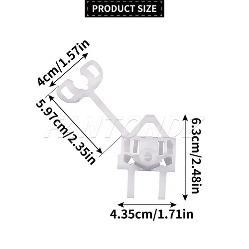 Imagen 2 del producto Para Fiat Panda 2003-2012 Clip regulador de ventana 71744327 71741287 Clip regulador de ventana de puerta lado izquierdo o derecho