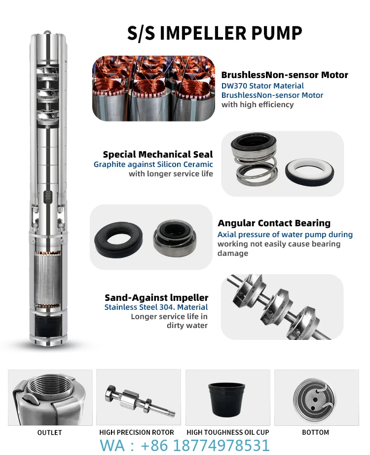 

Solar Powered Water PumpCustomized AC DC Solar Water Pump 6inch Borehole Submersible