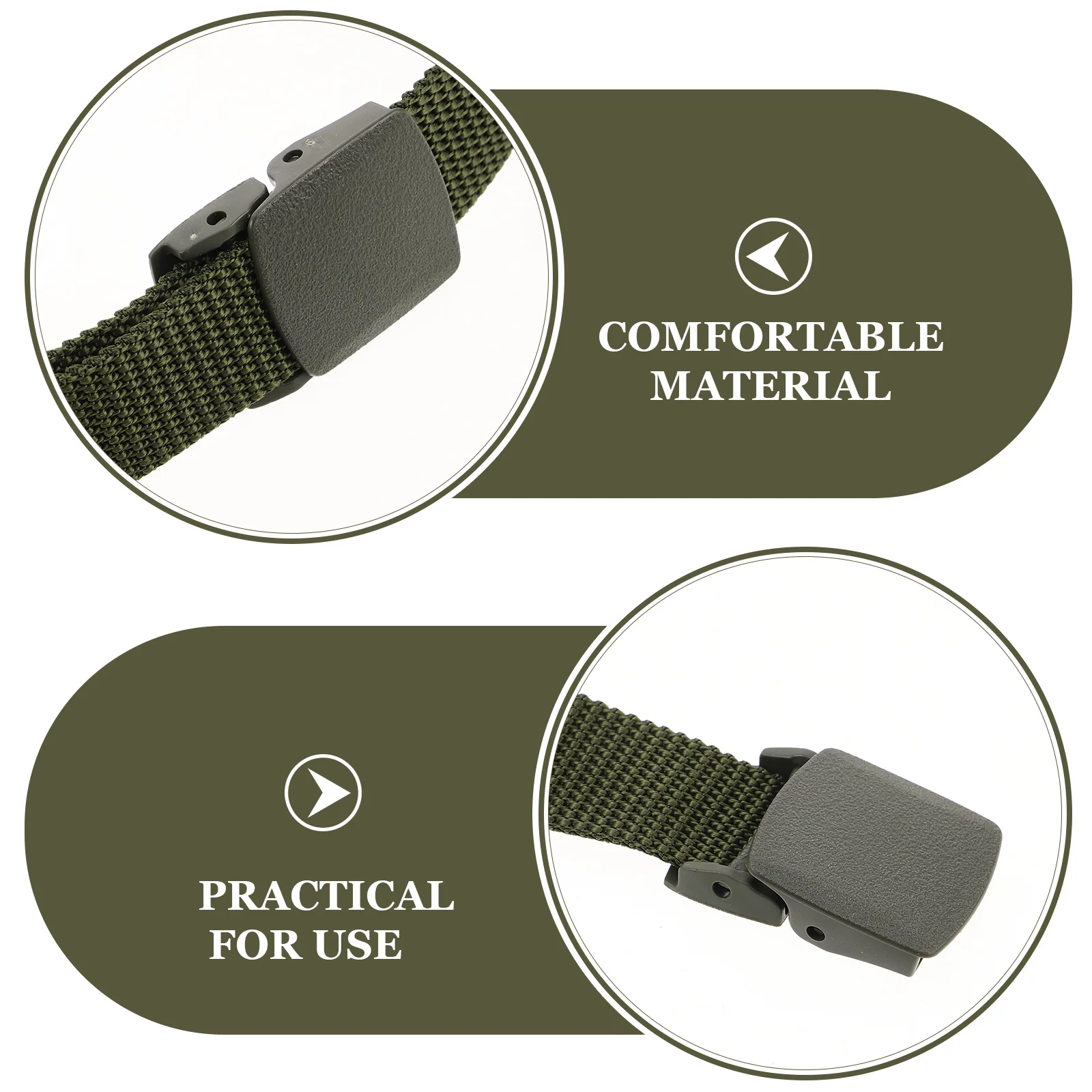 4 قطعة حزام تكتيكي من قماش النايلون قابل للتعديل للرجال عالي التحمل للتدريب في الهواء الطلق والتنزه حزام خصر متعدد الوظائف للمغامرة #2