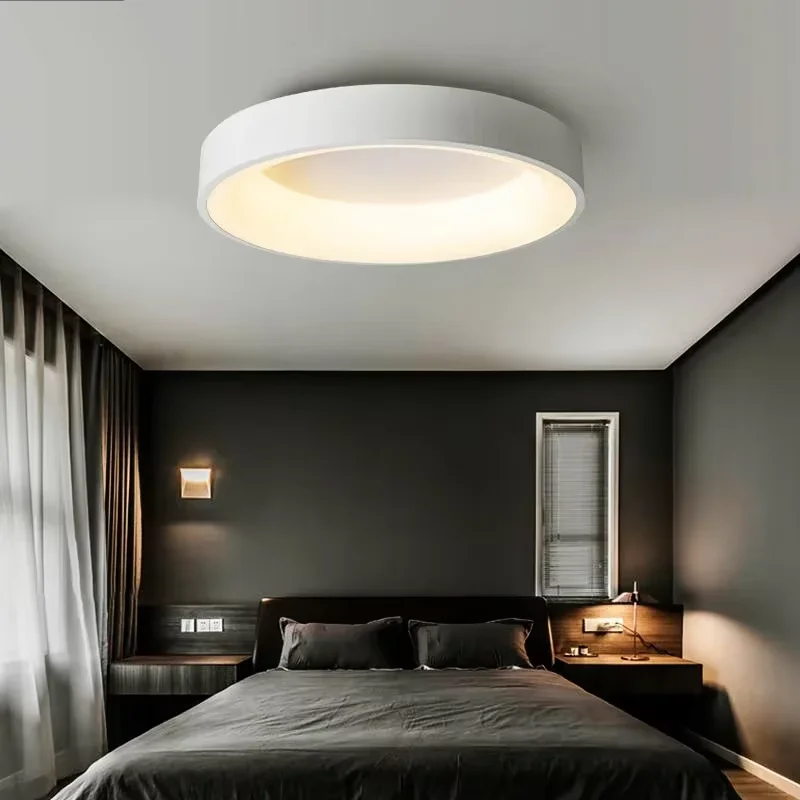 Nordic Ceiling Light Modern LED Simple Lamps For Living Room Bedroom Study Restaurant Home Indoor Round Decor Lighting Fixture