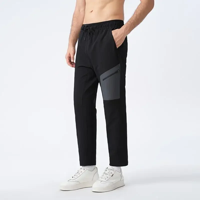 Pantalones deportivos para correr para hombre, pantalones de entrenamiento para culturismo, pantalones de chándal con múltiples bolsillos para exteriores, senderismo y trotar, pantalones de chándal de ajuste seco