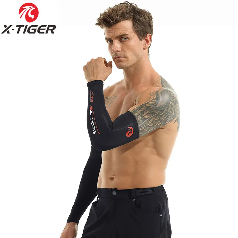 X-TIGER Fahrrad-Beinmanschette, Sport-Armmanschette, Sonne, Anti-UV-Beinärmel, Eisstoff, Fahrrad-Beinmanschette, Laufen, Fitness, Radfahren, Armstulpen – Detail 33