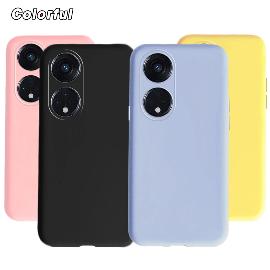 For Oppo Reno 8T 4G Case CPH2481 Cute Candy Bumper Soft Silicone Phone Cases For Oppo Reno8 T 8T Reno8T Back Cover 6.43'' Fundas