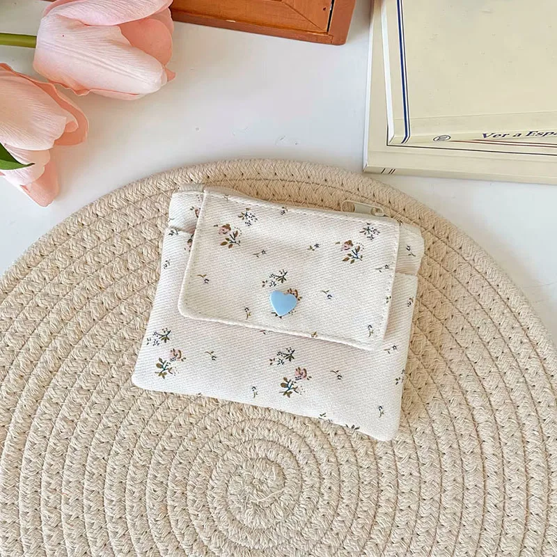 Korean Style Fashion Card Holder Purse Multi-Functional Money Coin Wallet for Cash ID and Cards Double-Layer Zipper Coin Purse