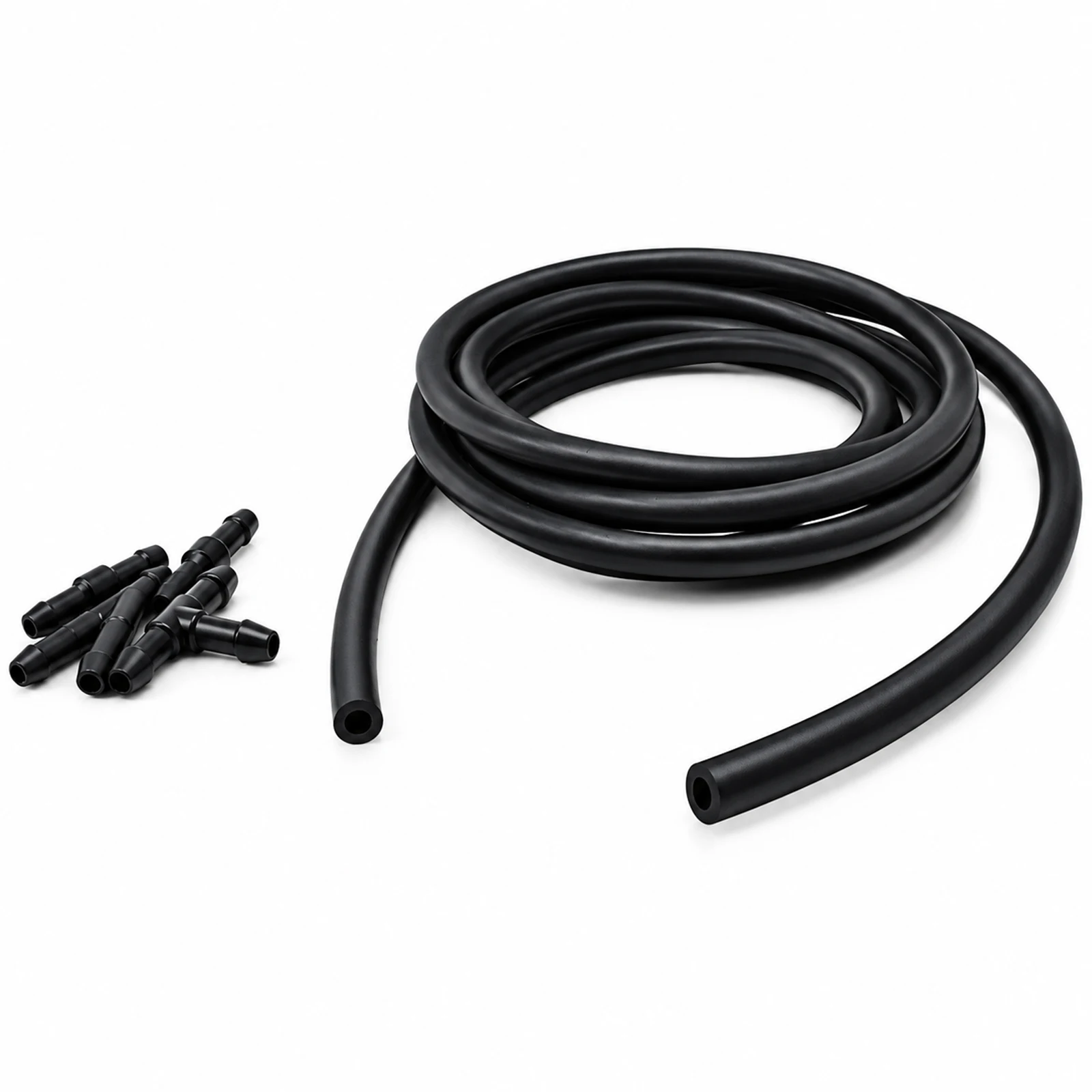Universal 2m 3.5mm Windshield Washer Nozzle Hose Tube Pipe w/ Connector T Y Straight For Front Window Headlight Pump Gardening
