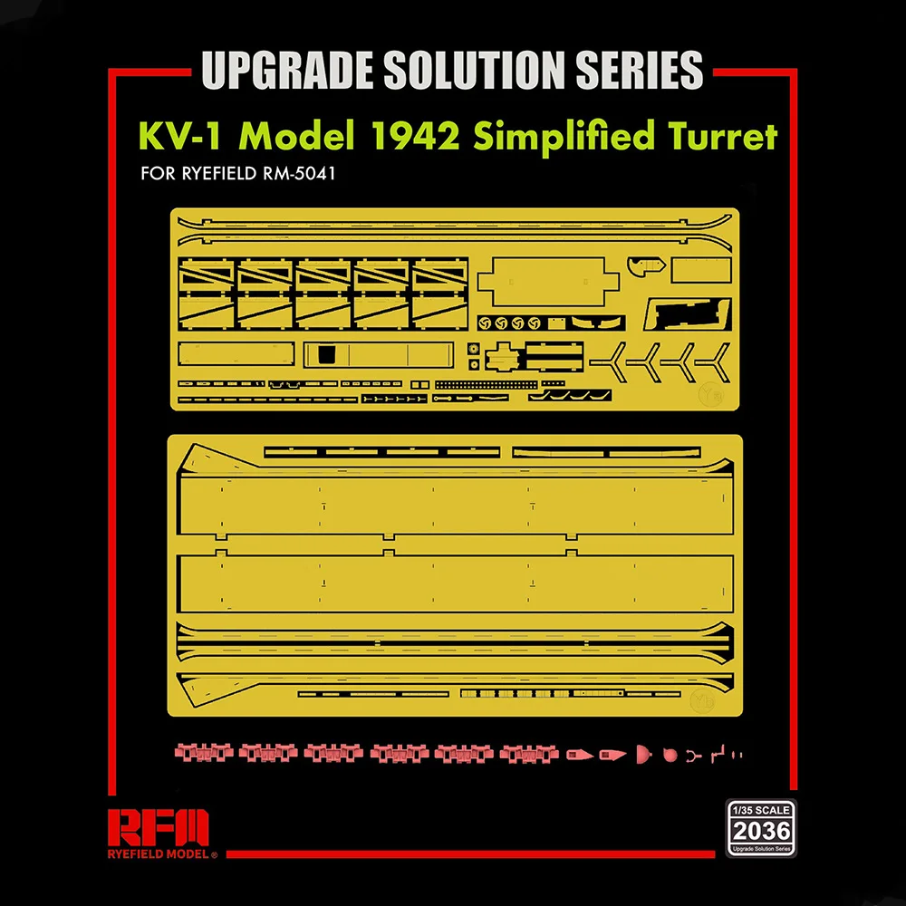 [Ryefield Model] RFM RM-2036 1/35 KV-1 Model 1942 Simplified Turret Upgrade Solution for RM-5041