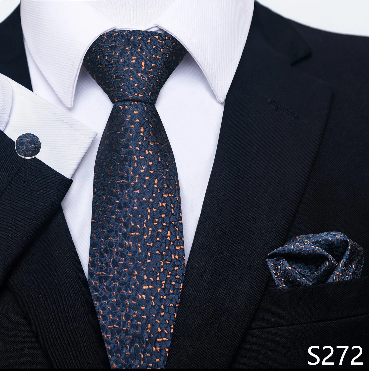 Neue Stil Mode Marke Krawatte Für Männer Grün Floral Krawatte Einstecktücher Manschettenknöpfe Set Krawatte Anzug Zubehör Fit Formale Party – Detail 25
