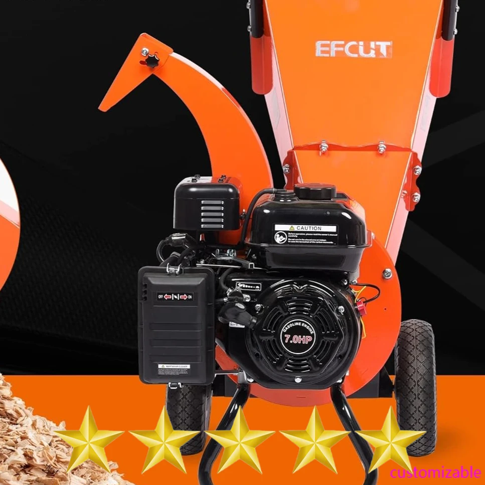 2025-C30 LITE آلة تقطيع الخشب Mulcher شديدة التحمل 7 HP 212cc تعمل بالغاز 3 بوصة كحد أقصى