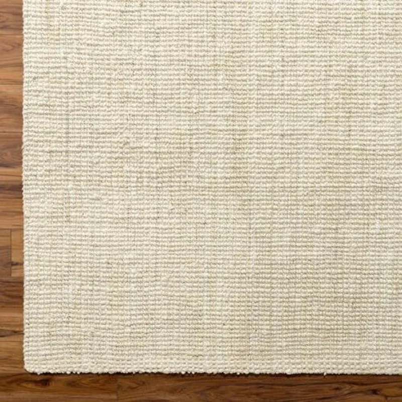 Beige Rugs Natural Jute Hand Woven Pastoral Style Area Rug 60x90cm