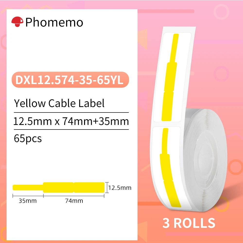 【Buy 2 Get 20% Off】Phomemo D30 Self-Adhesive Sticker Paper Compatible D30 Wireless Handheld Label Machine Easy to Use For Home image 3