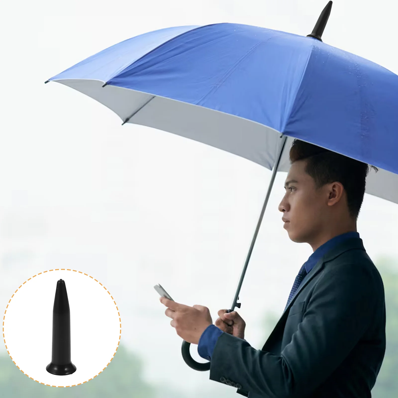 2 handled Umbrella Top Covers Premium Material Waterproof Sun Repair Parts Portable Rubber Replacement Tips Protector Anti