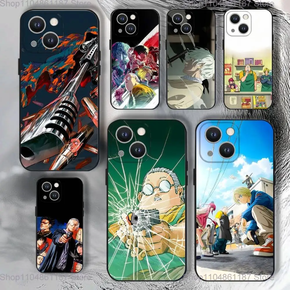 

S-Sakamoto Days Anime Phone Case For iPhone 17,16,15,14,13,12,11,Pro,XS,Max,XR,Plus,E,SE4,Mini Black Soft Cover