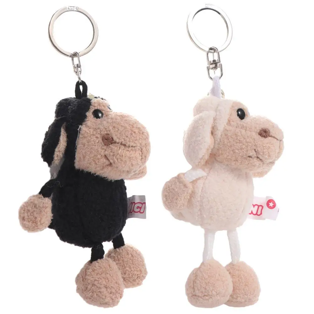 

Pendant Animal Keyring Schoolbag Decoration Alpaca Keychain Sheep Key Ring Soft Stuffed Pendant Alpaca Keyring