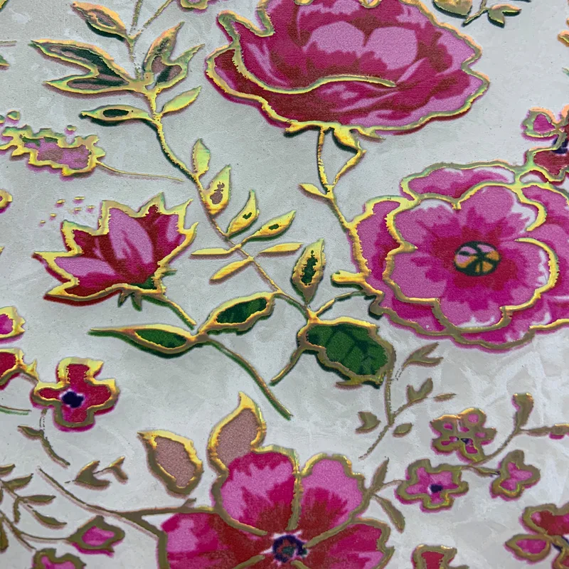 

Искусственная кожа ПУ с тиснением под цветы для декоративной мебели