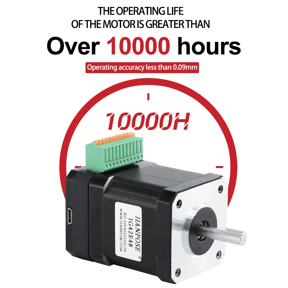 2.0A 0.5N.M IG42E48 NEMA17 Integrated closed-loop stepper drive Industrial automation, medical technology, robotics technology