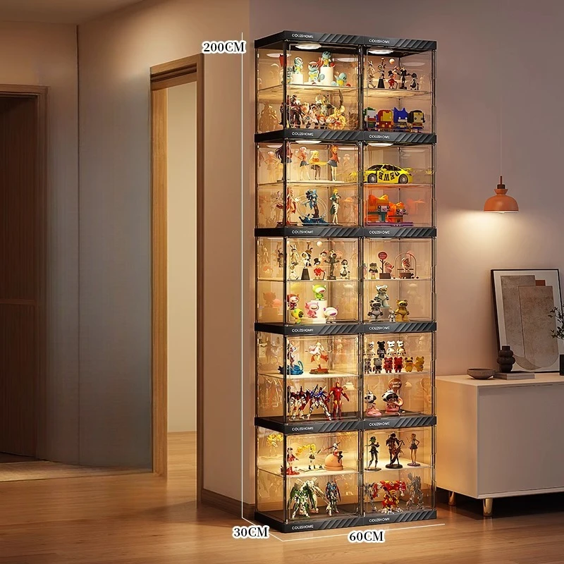 Handmade Display Cabinet,decorative Model,building Block Storage Box,Transparent Blind Box,suitable for Lego Layered Toy Rack