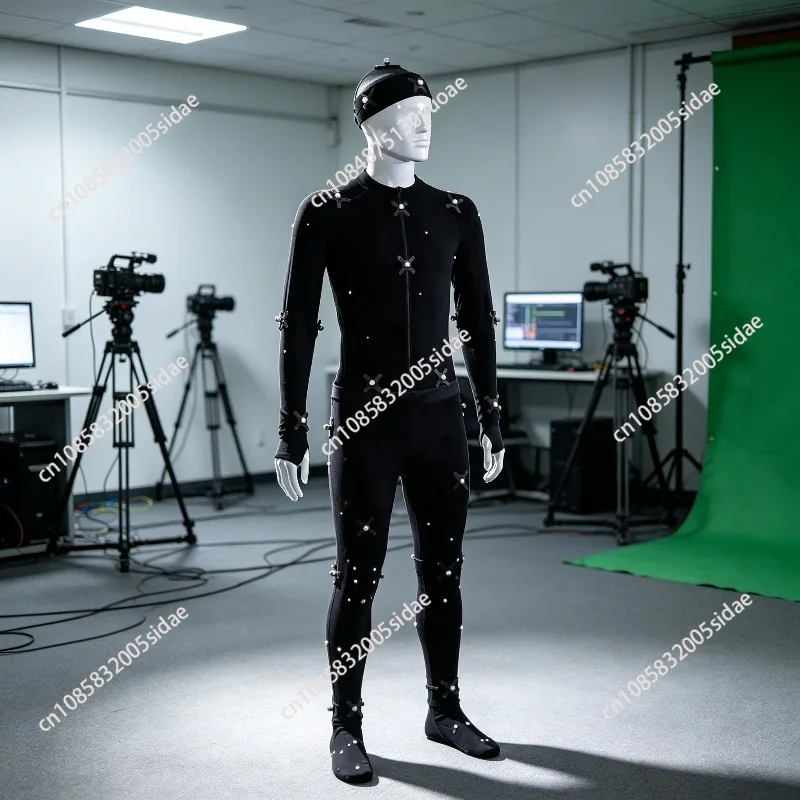 Wool Face Suit Motion Capture Reflective Marker Ball Tracking Headset For Film Animation Virtual Production