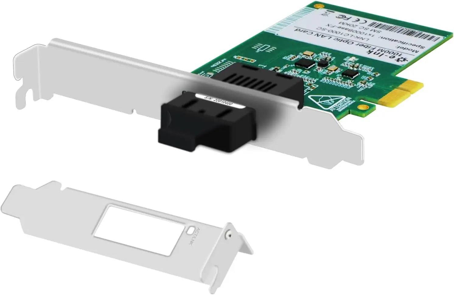 Gigabit Ethernet PCI Express PCI-E Network Card 10/100/1000Mbps SFP LAN Adapter Converter, PCI Express LAN Adapter Supports Win