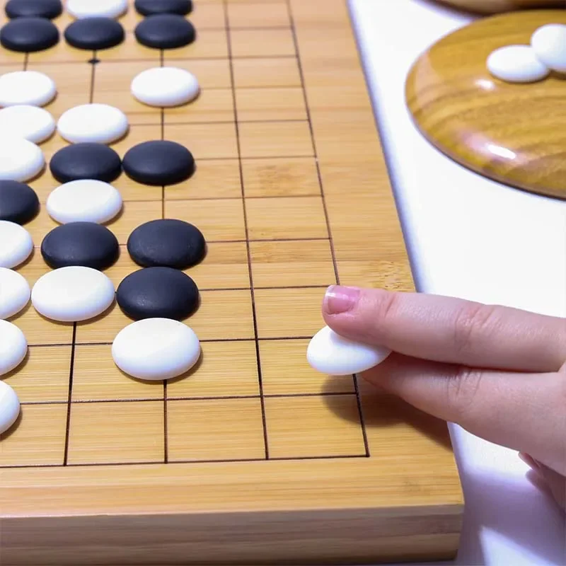 Portable Kids Educational Toys Custom Go Game Set Board Go Game Set Board Go Board Game with Bowls and Stones