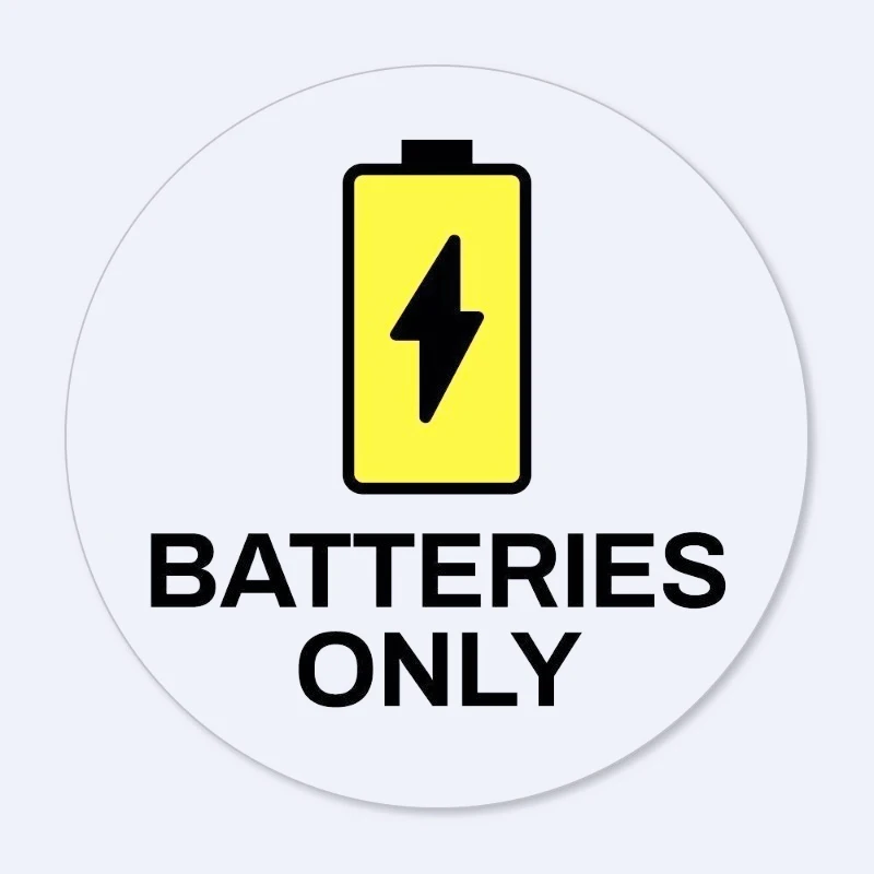 

Funny Car Stickers Batteries Only Recycle Sticker Decal Window Sign Graphic Bin 15cm PVC KK