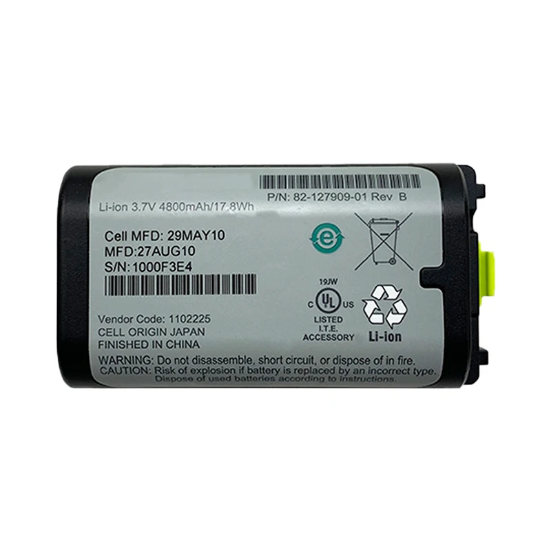 82-127909-01 for MOTOROLA MC3190 MC3190S Bar Code Scanner Battery 82-127909-02  3.7V 4800mAh Li-Ion Battery Symbol