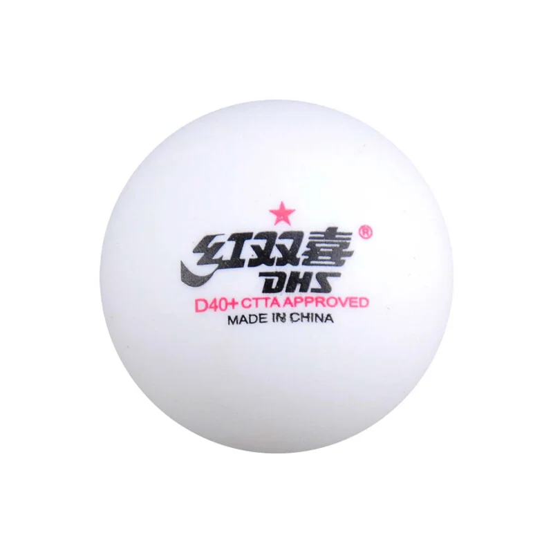 DHS D40+ Table Tennis Ball (10 Balls) 1-Star Durable ABS New Materila High Quality Training Ping Pong Balls