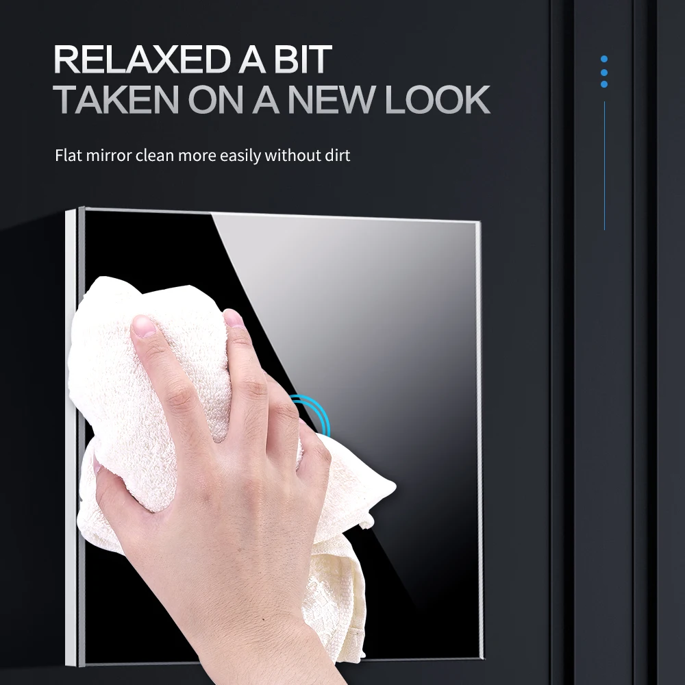 AXUS Touch Switch EU Light Sensor Switches Crystal Glass LED Button Panel Power AC100-240V 1/2/3 Gang Wall Lamp Interruttore