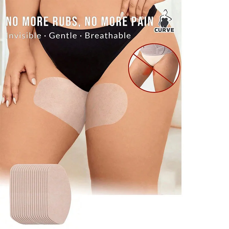 10pcs/Pack Anti-Chafing Thigh Stickers, Invisible Non-woven Fabric Thigh Guards for Men Women, Sports Inner Thigh Anti-Friction