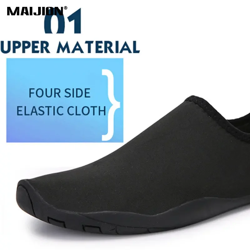 Lightweight Non Slip Beach Upstream Swimming Shoe For Men Women Quick-Dry Breathable Barefoot Surf Wading Comfortable Aqua Shoe