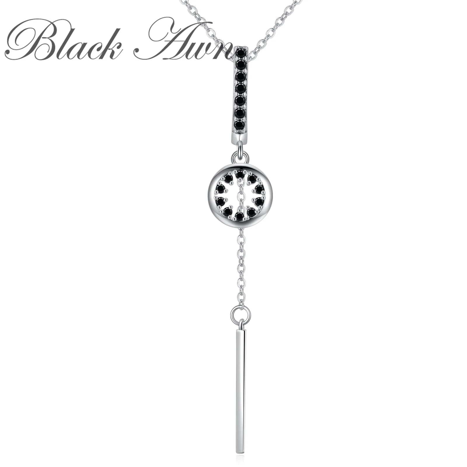 

Black Awn 2025 New Casual Arrive Silver Color Fashion Jewelry Trendy Flower Engagement Necklaces & Pendants for Women K011