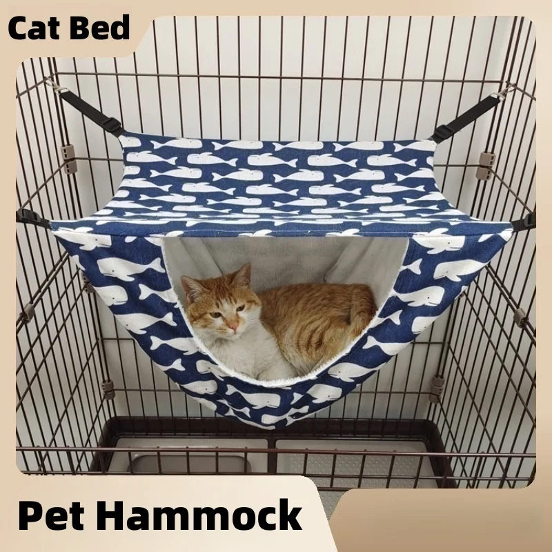 

Pet Cat Bed Hammock Double Layer Sleeping House Swing Toys Pet Supplies For Cats Rabbits Hamsters Ferrets Bed Mats