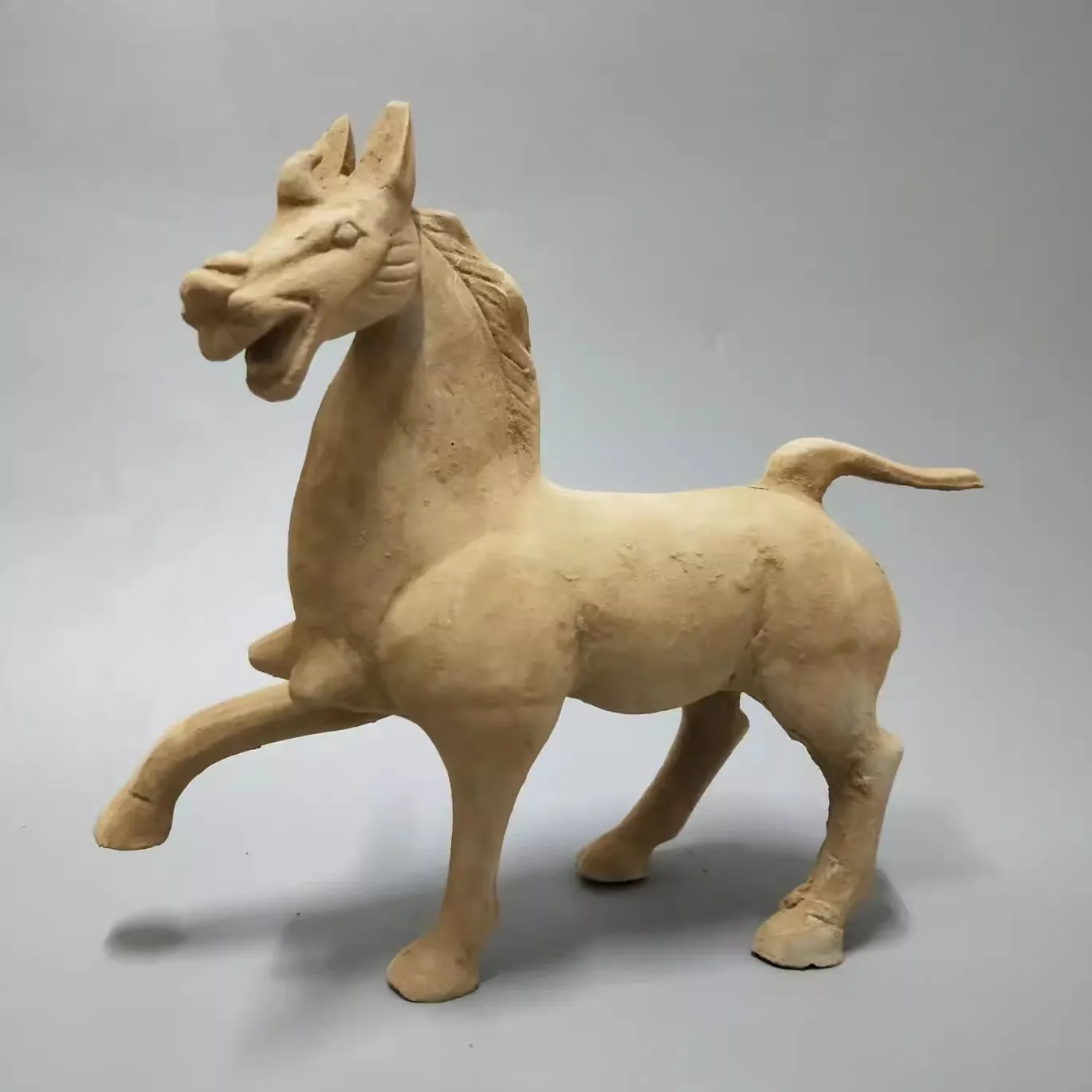 Old Han Dyansty(25-186) Pottery horse statue,Free shipping